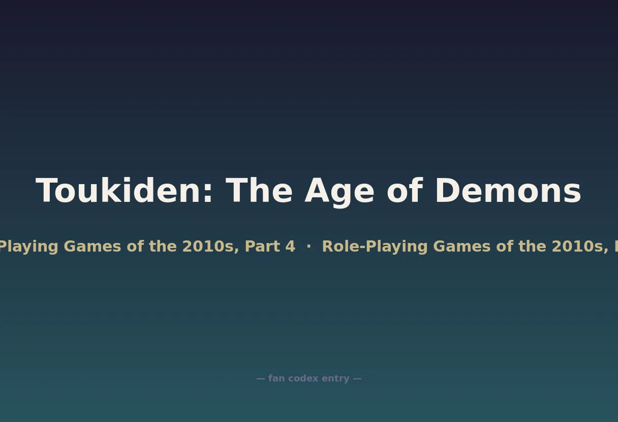 Toukiden: The Age of Demons