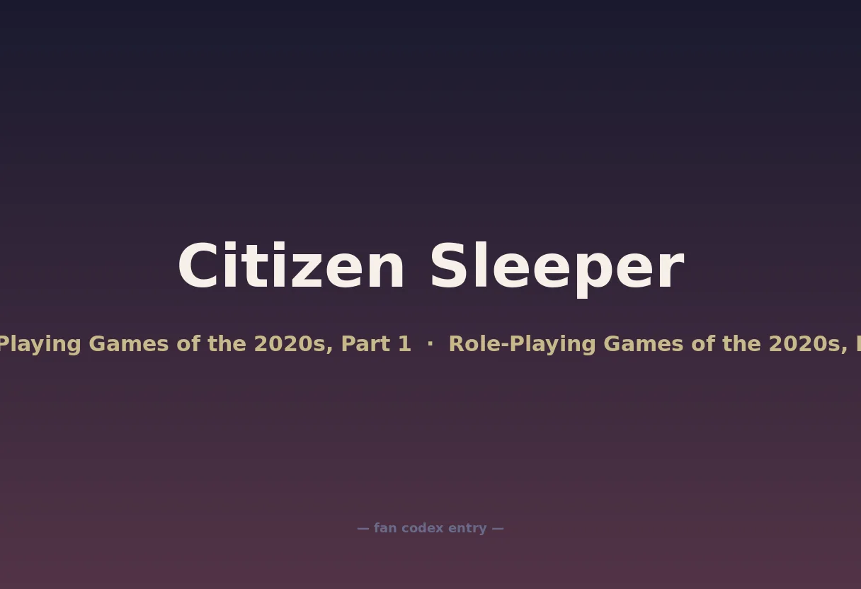 Citizen Sleeper