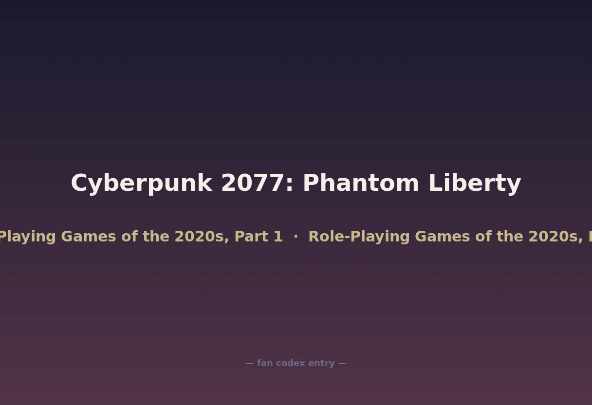 Cyberpunk 2077: Phantom Liberty