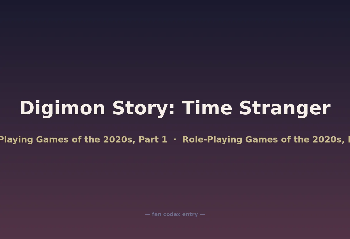 Digimon Story: Time Stranger