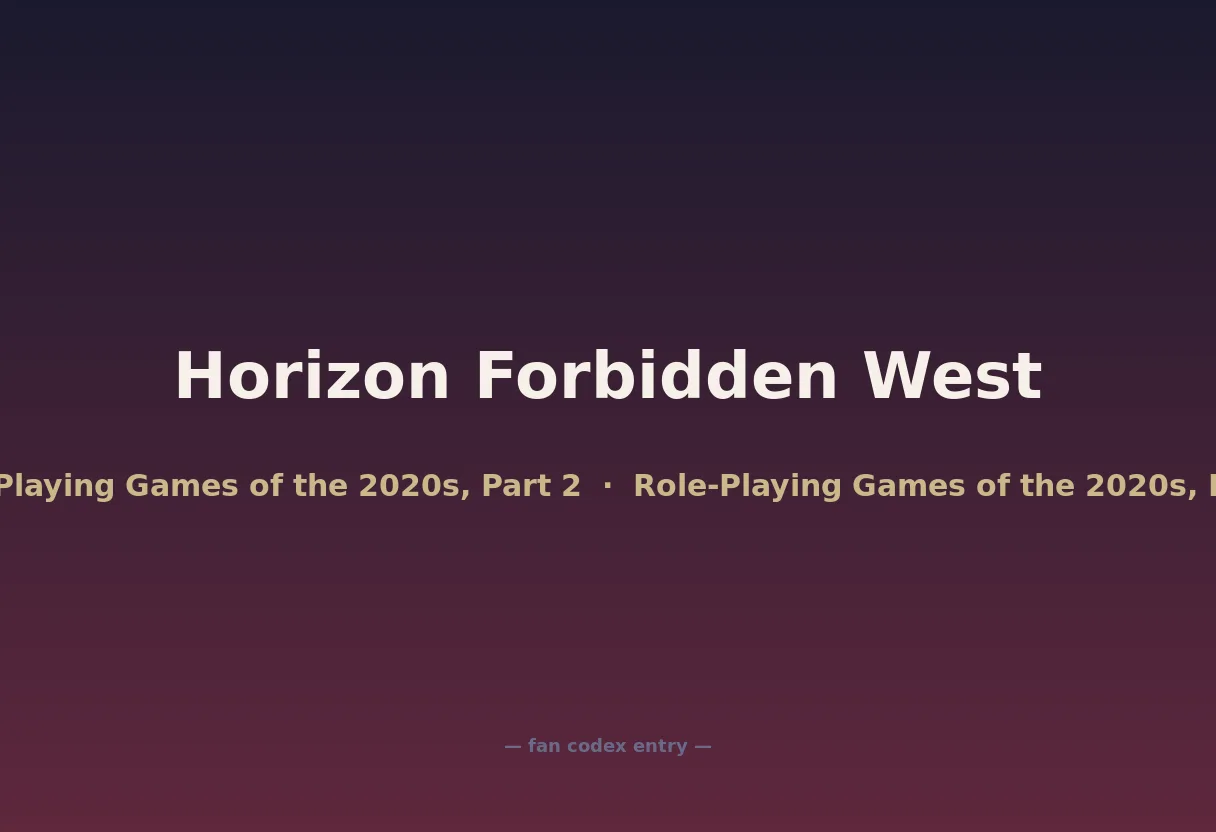 Horizon Forbidden West