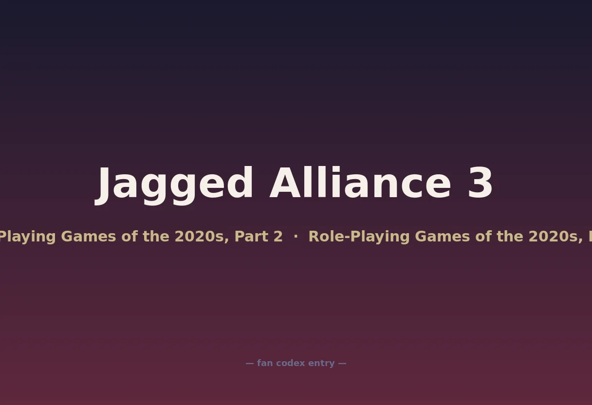 Jagged Alliance 3