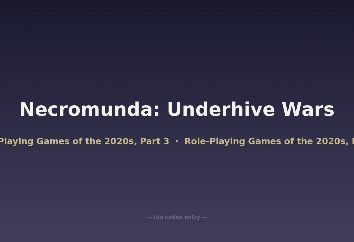 Necromunda: Underhive Wars
