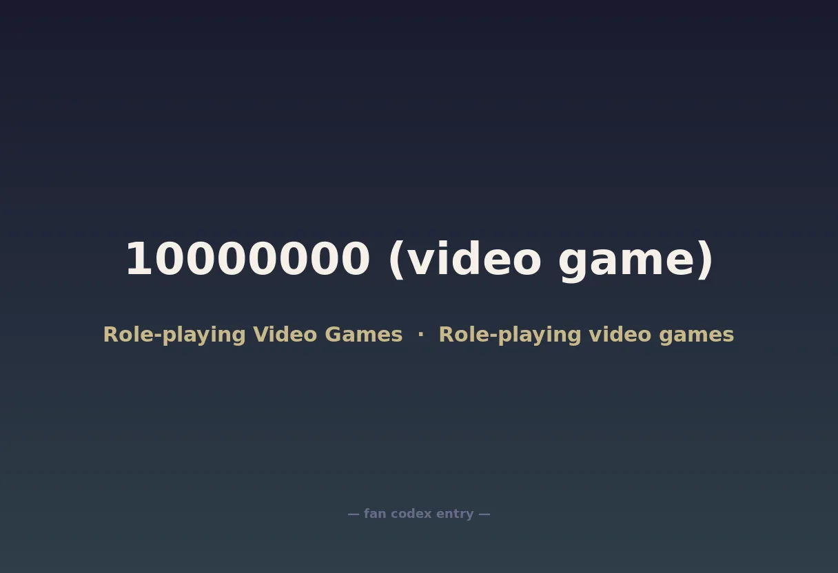 10000000 (video game)