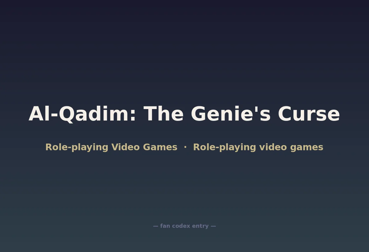 Al-Qadim: The Genie's Curse