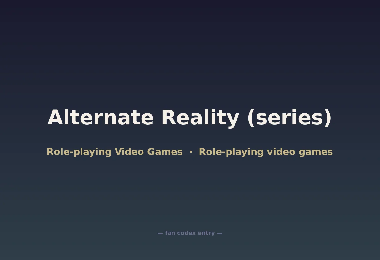 Alternate Reality (series)