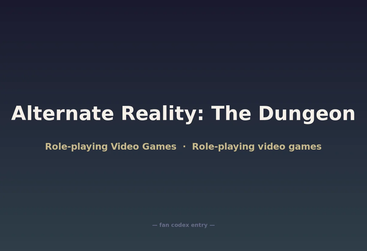 Alternate Reality: The Dungeon