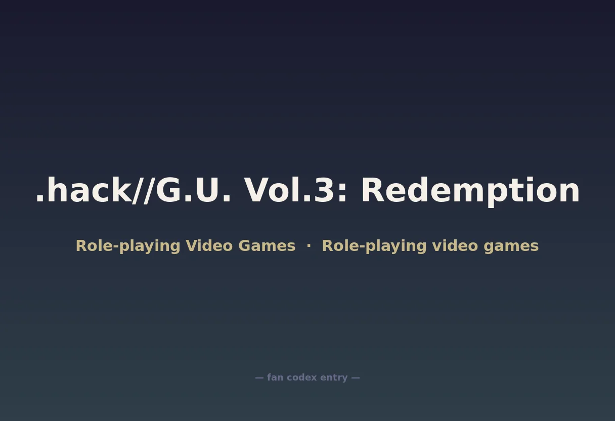 .hack//G.U. Vol.3: Redemption