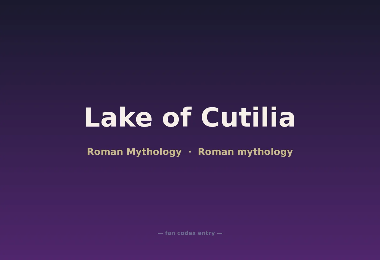 Lake of Cutilia