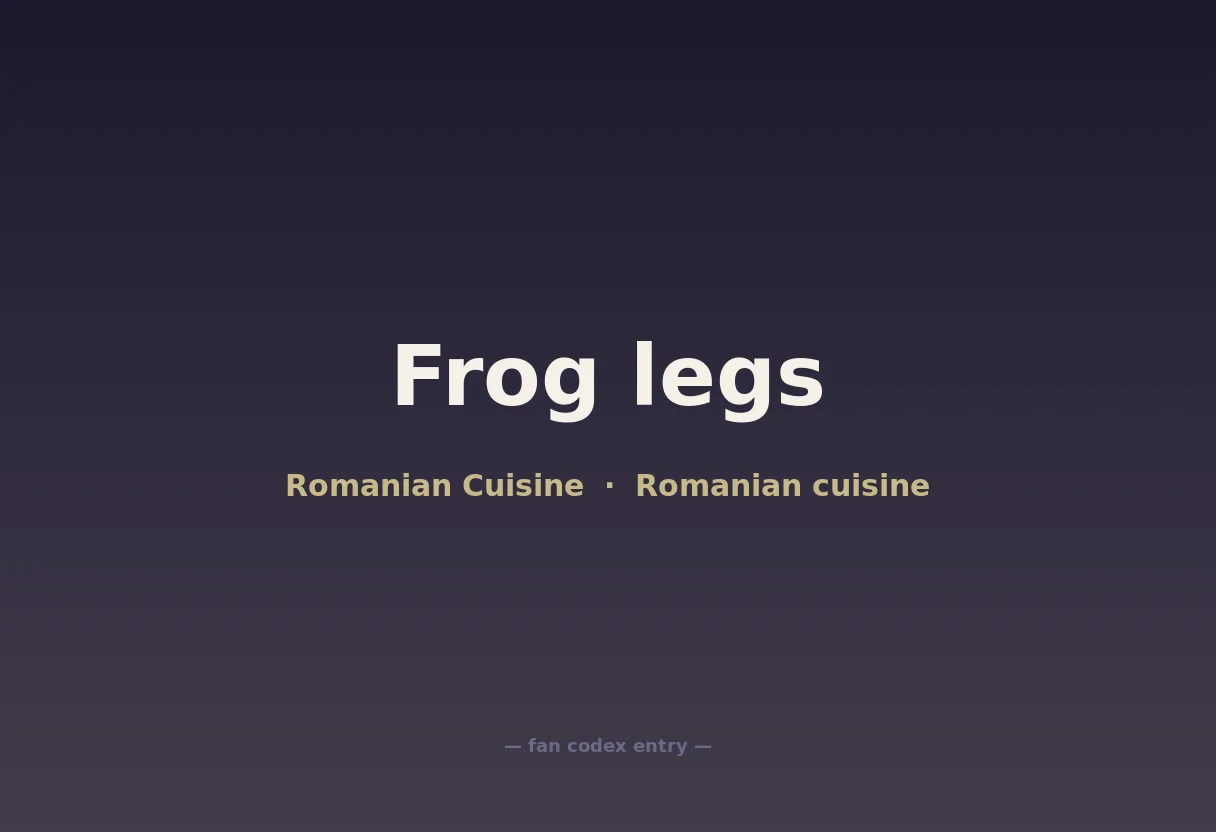 Frog legs