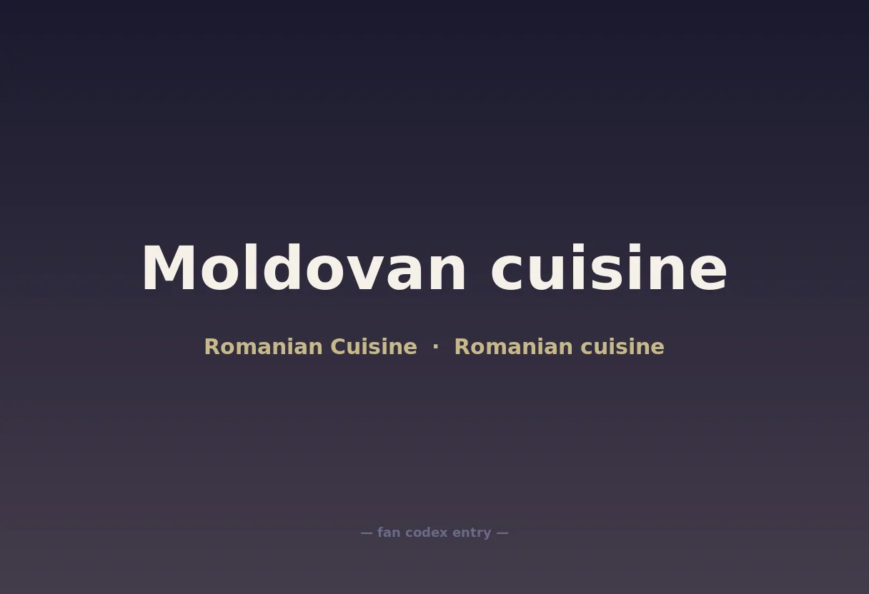 Moldovan cuisine