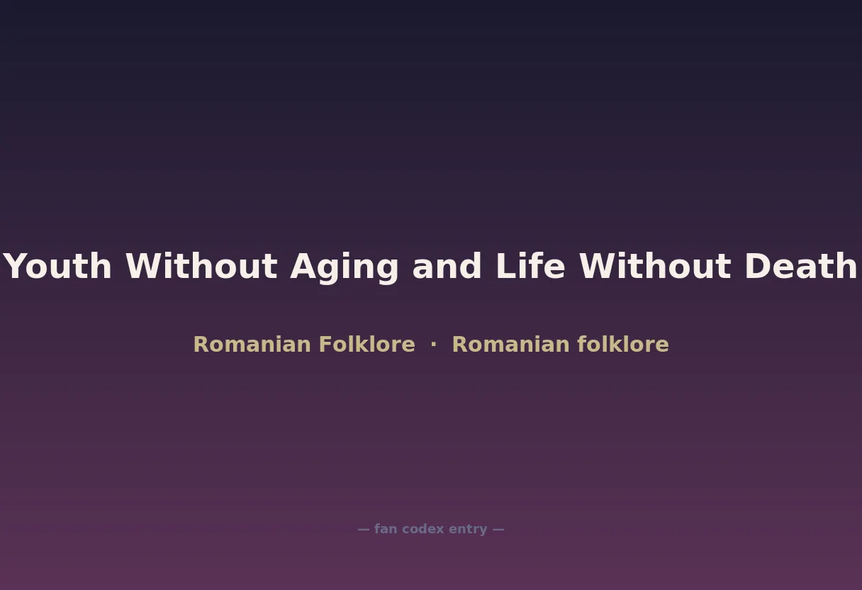 Youth Without Aging and Life Without Death
