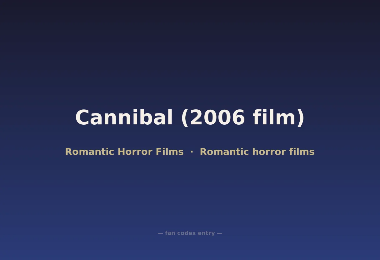 Cannibal (2006 film)