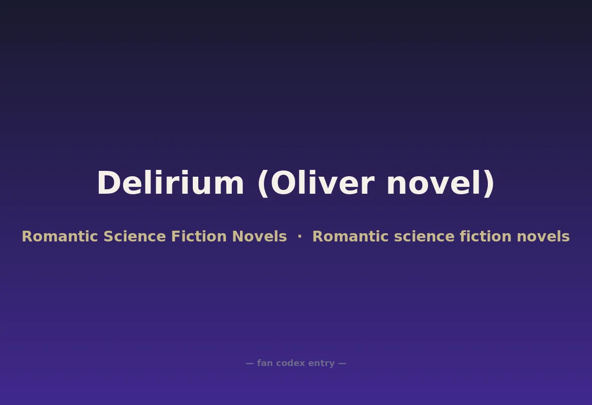 Delirium (Oliver novel)