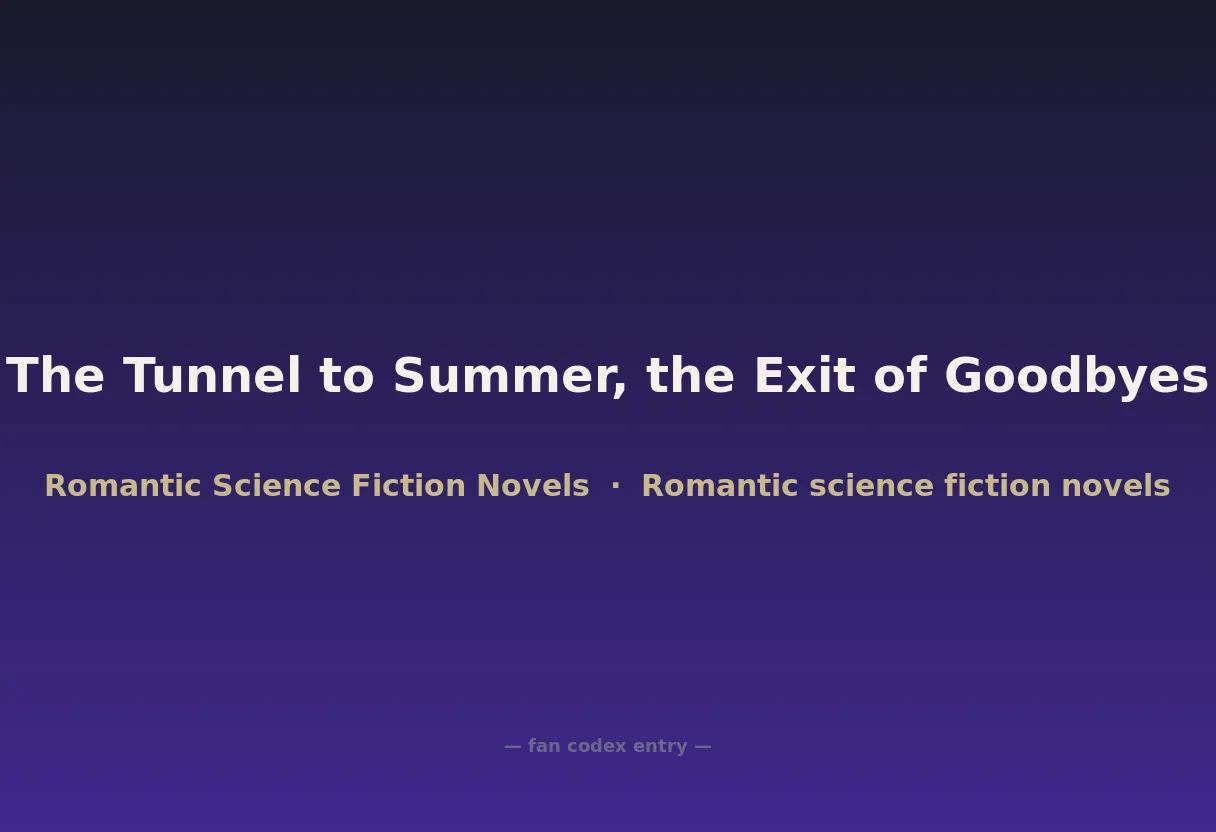 The Tunnel to Summer, the Exit of Goodbyes