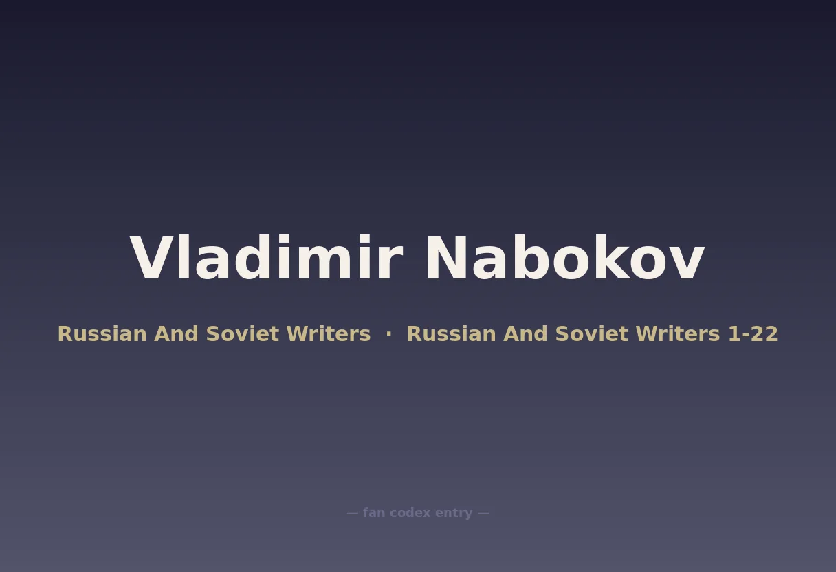 Vladimir Nabokov