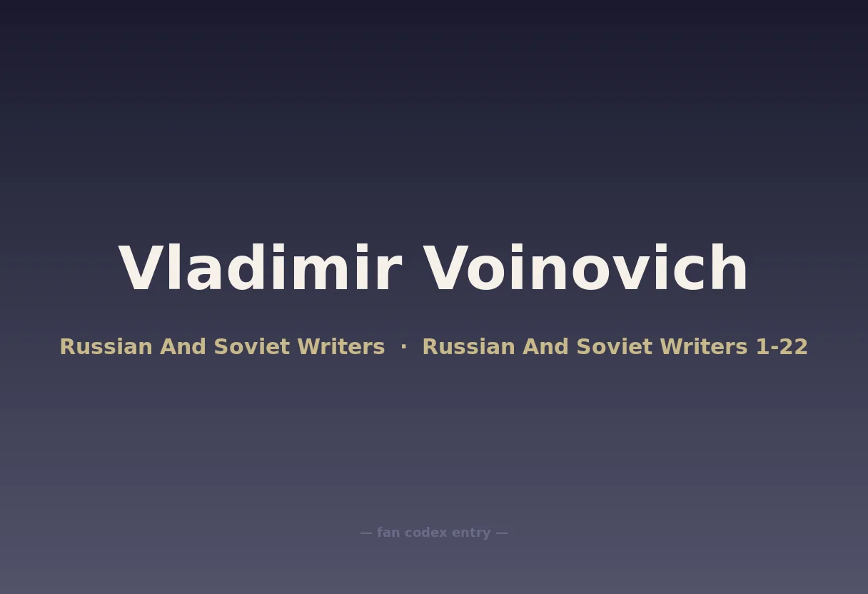Vladimir Voinovich