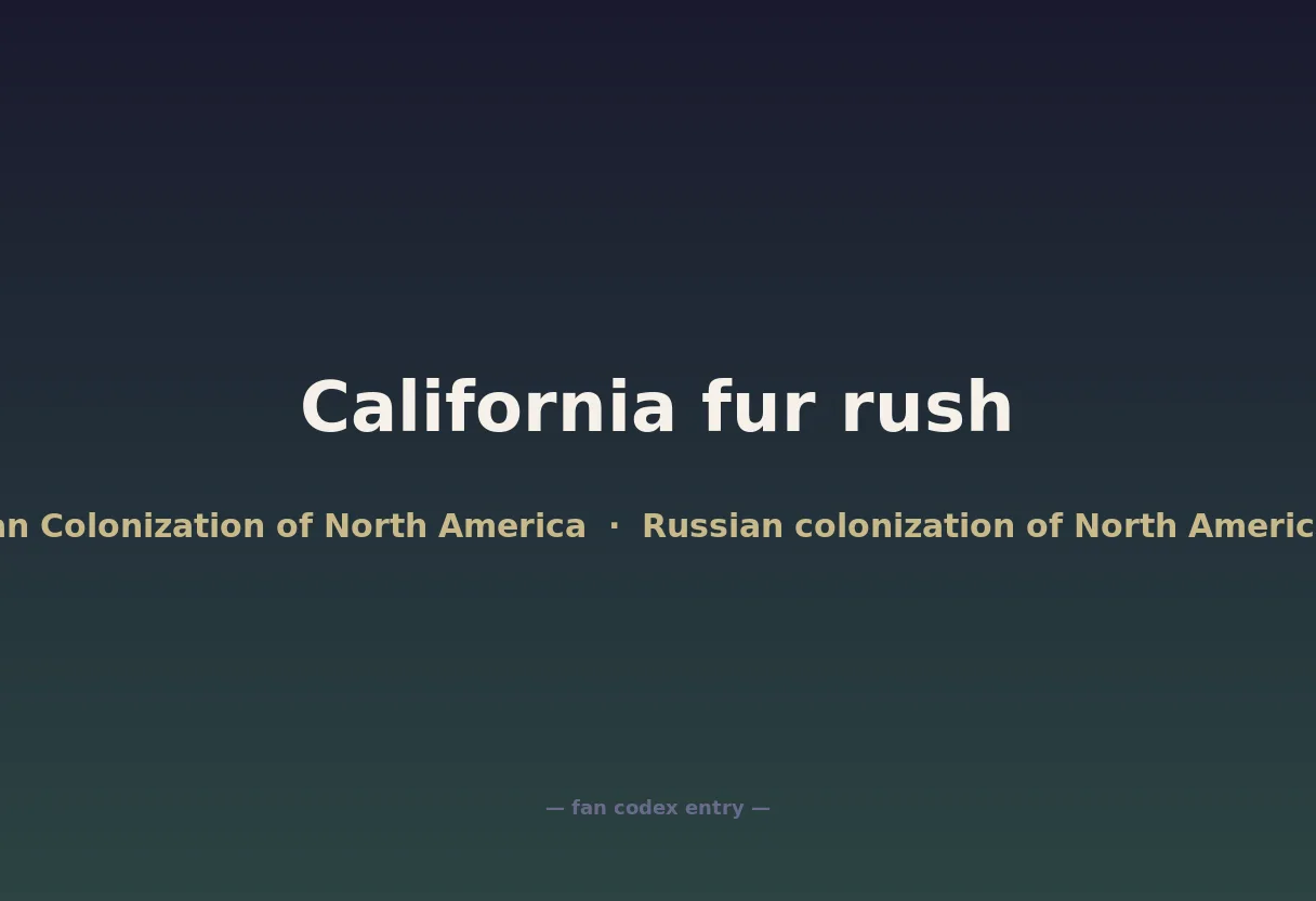 California fur rush