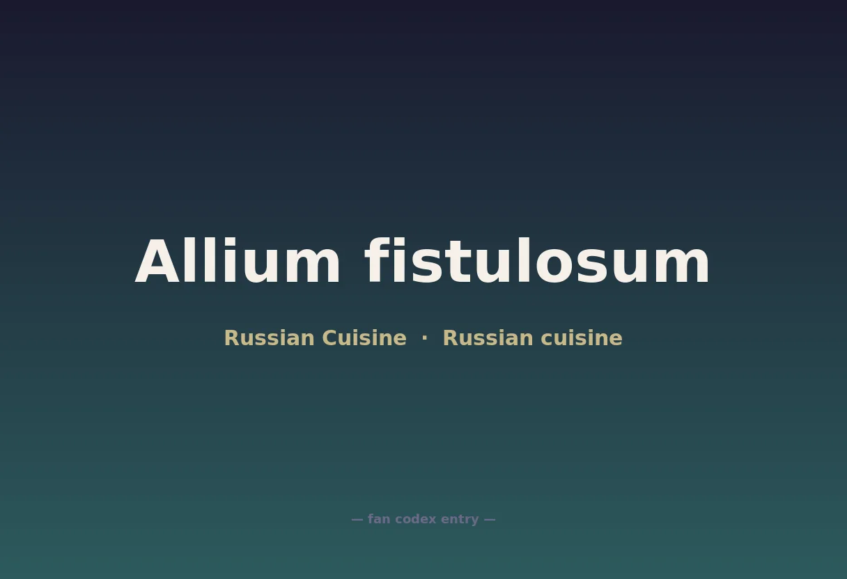 Allium fistulosum