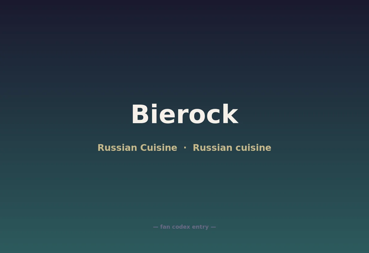 Bierock