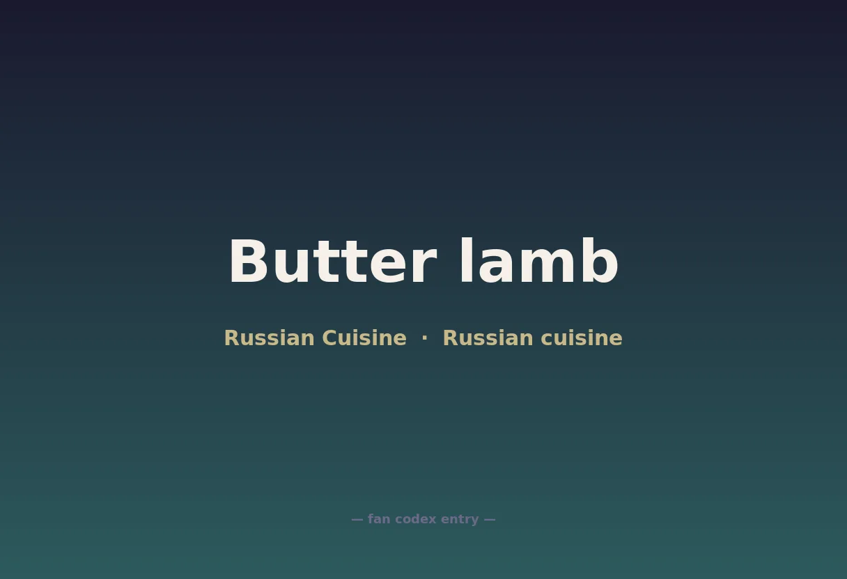 Butter lamb