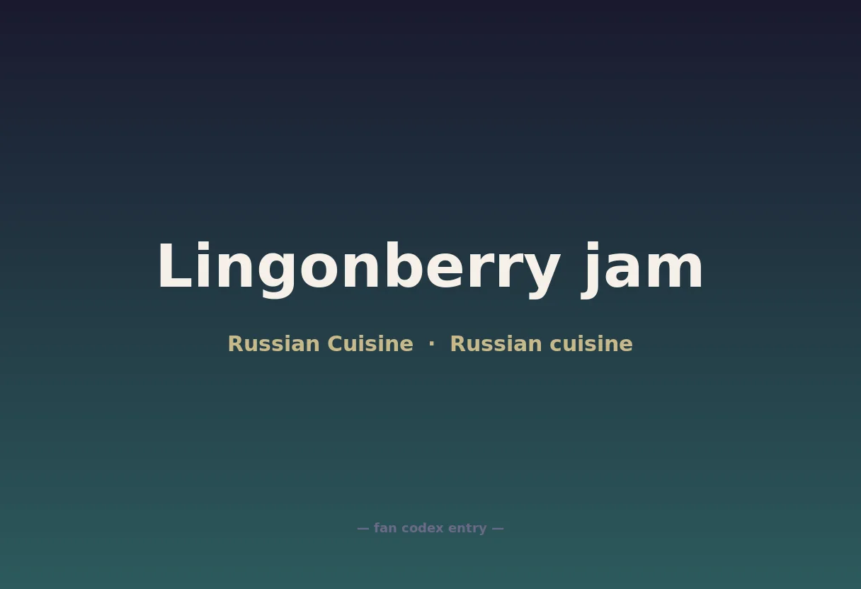 Lingonberry jam