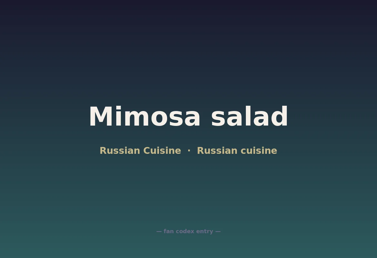 Mimosa salad