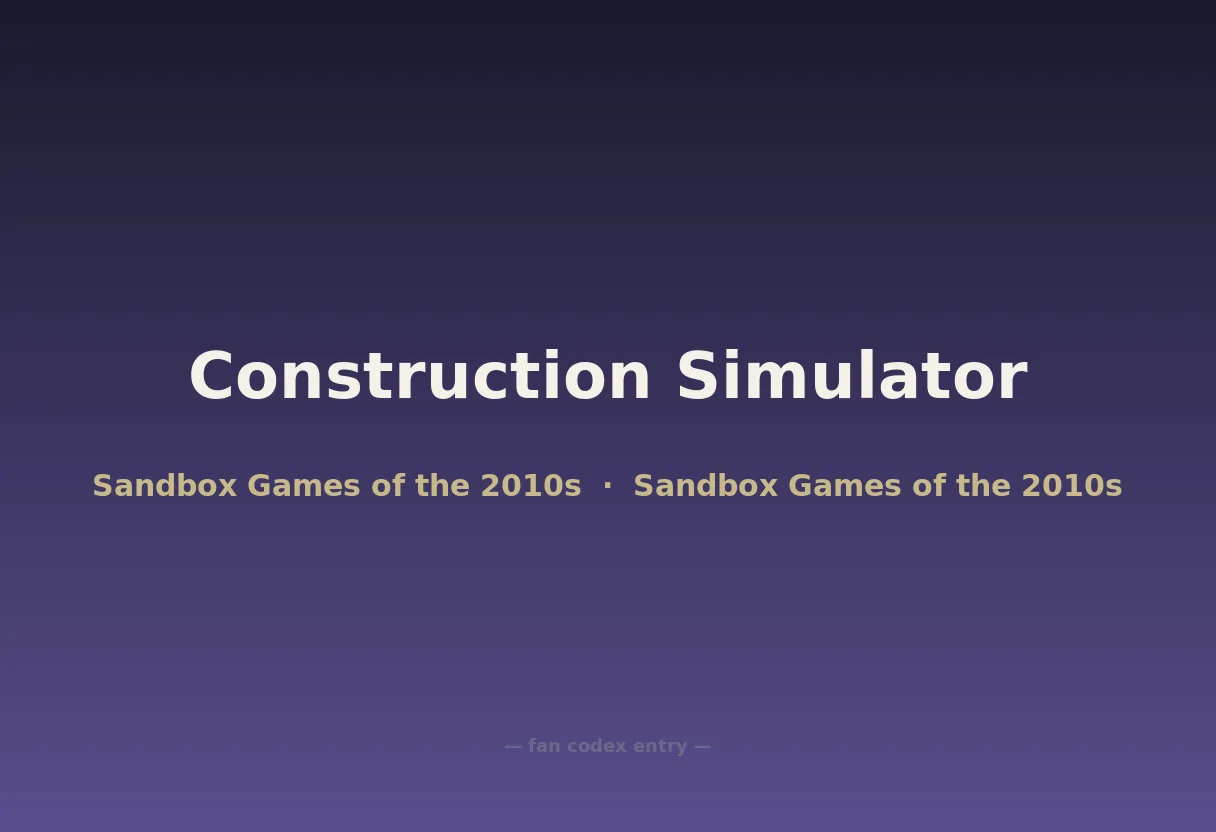 Construction Simulator