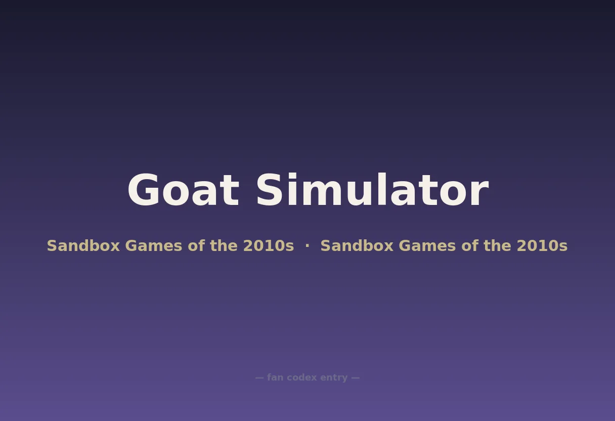 Goat Simulator