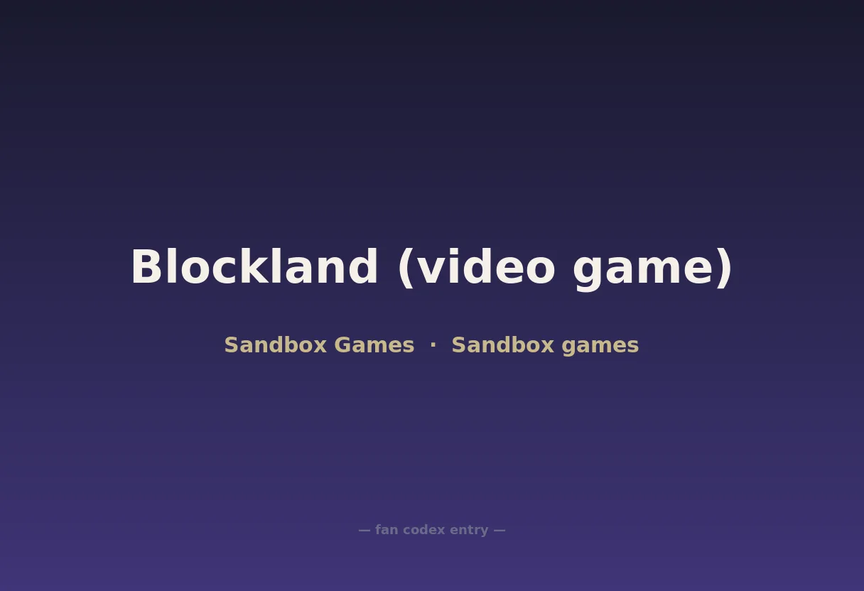 Blockland (video game)