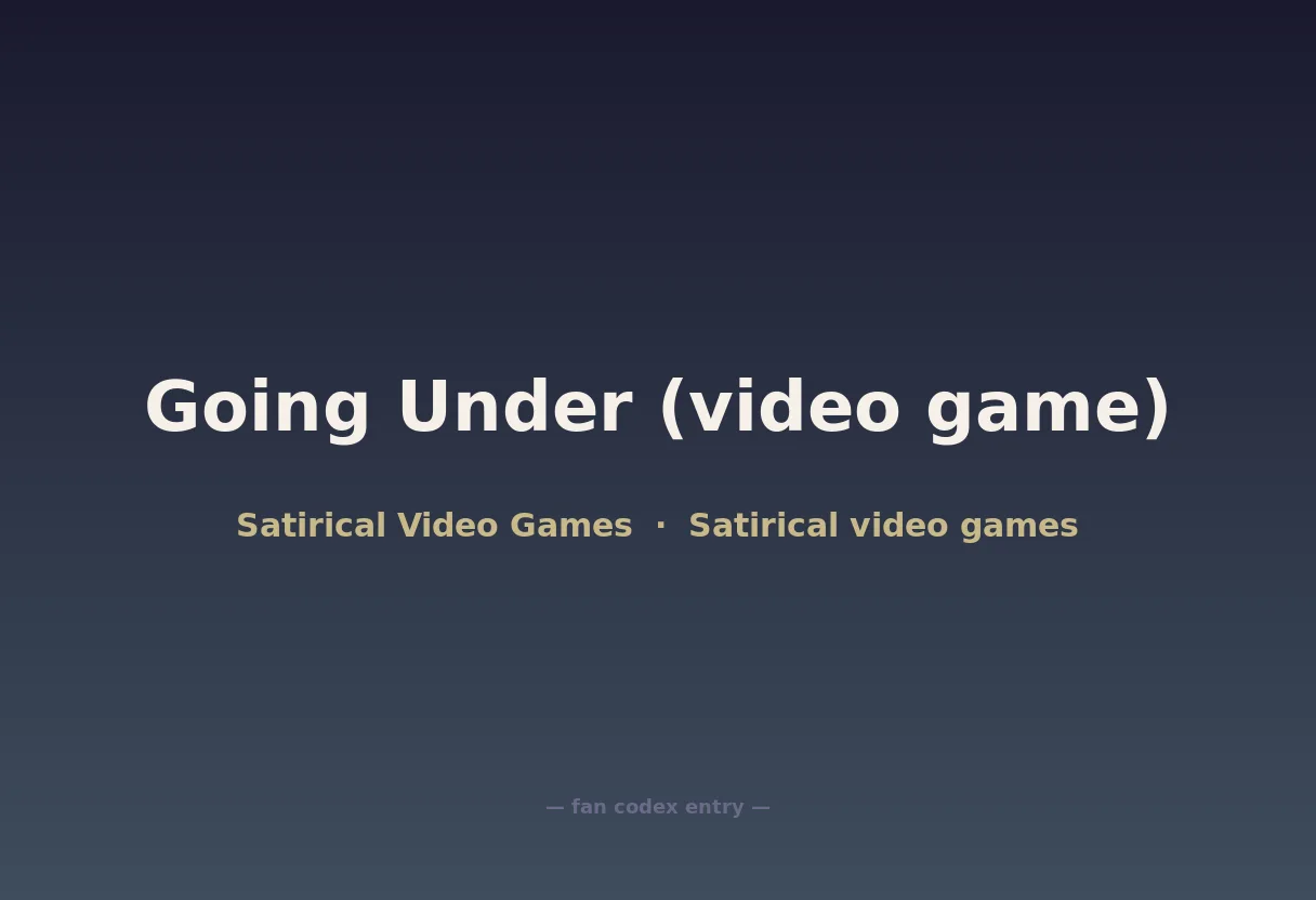 Going Under (video game)