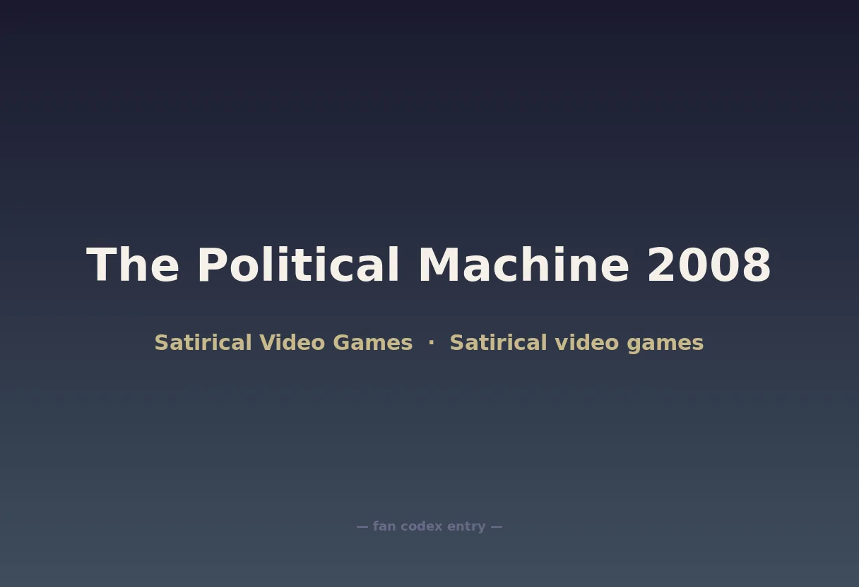 The Political Machine 2008