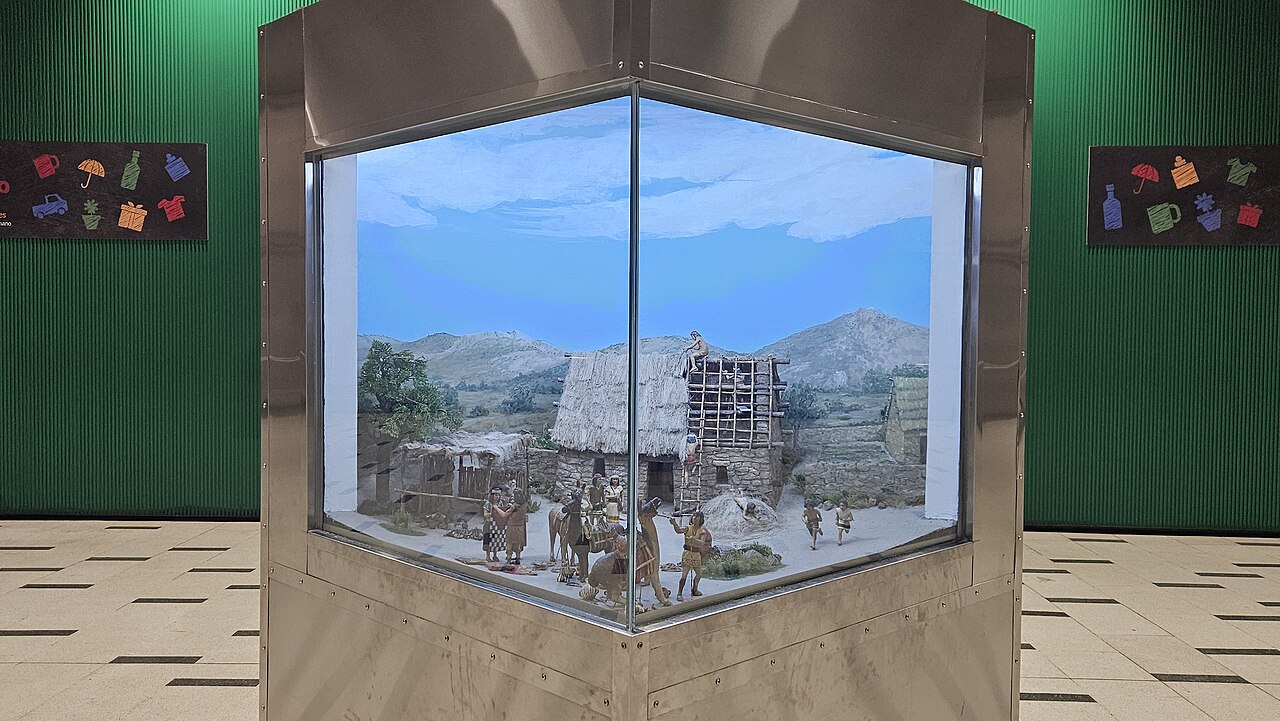 Diorama en estación Plaza Quilicura