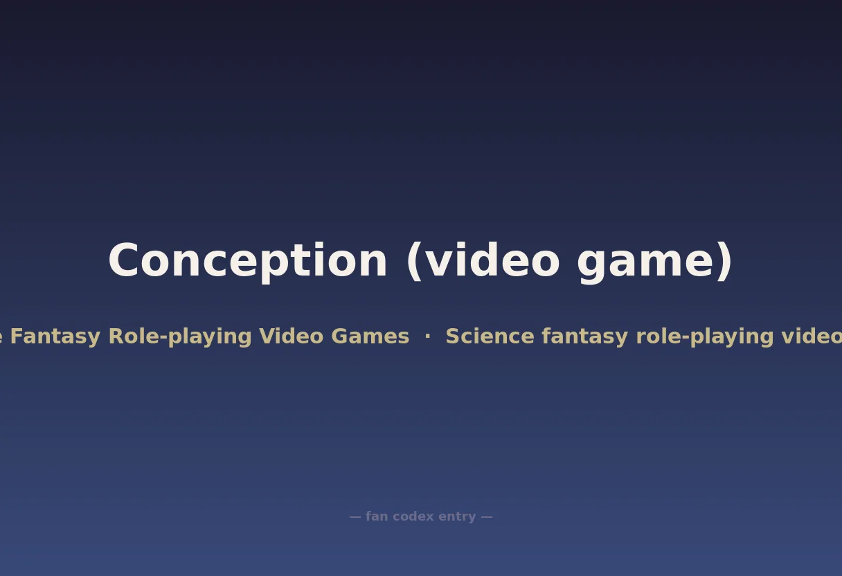 Conception (video game)