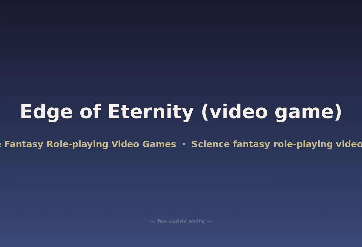 Edge of Eternity (video game)