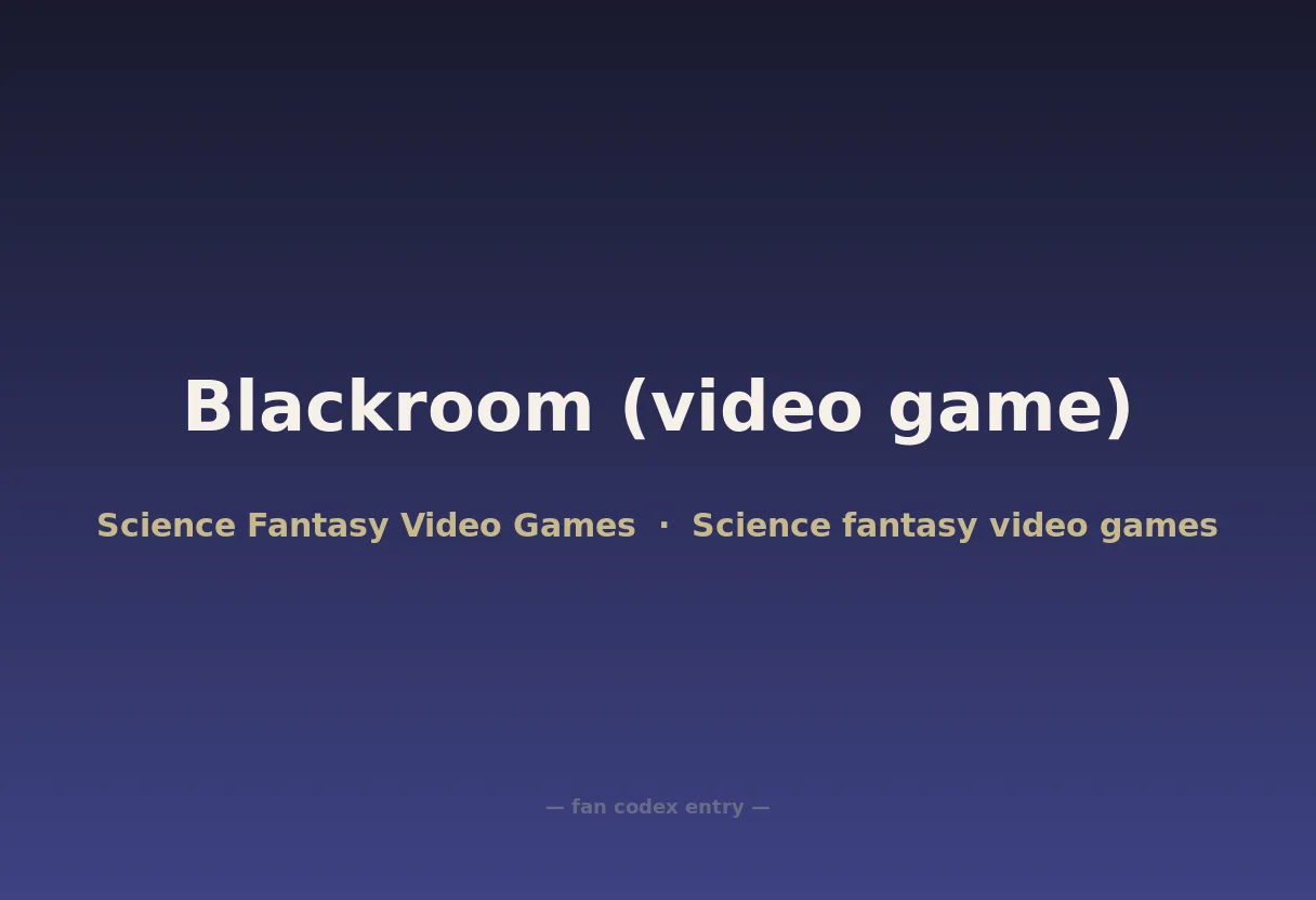 Blackroom (video game)
