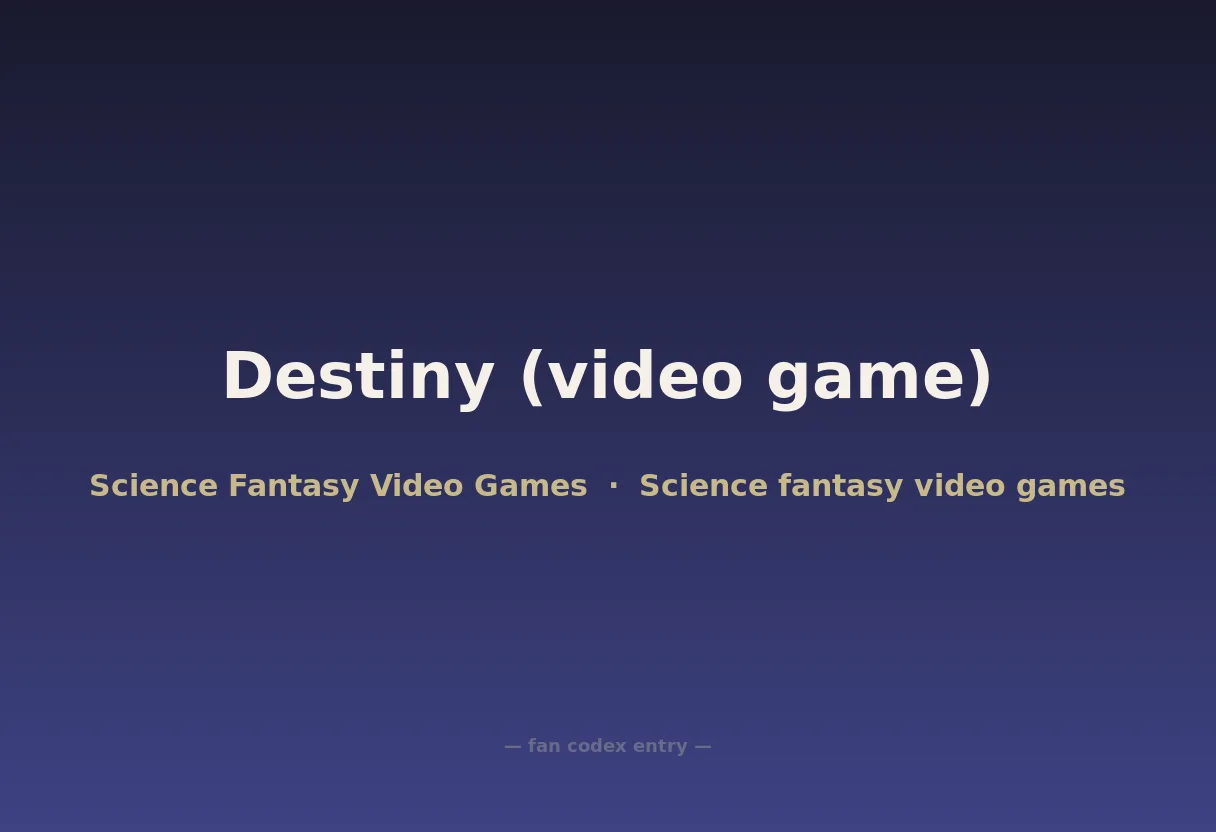 Destiny (video game)