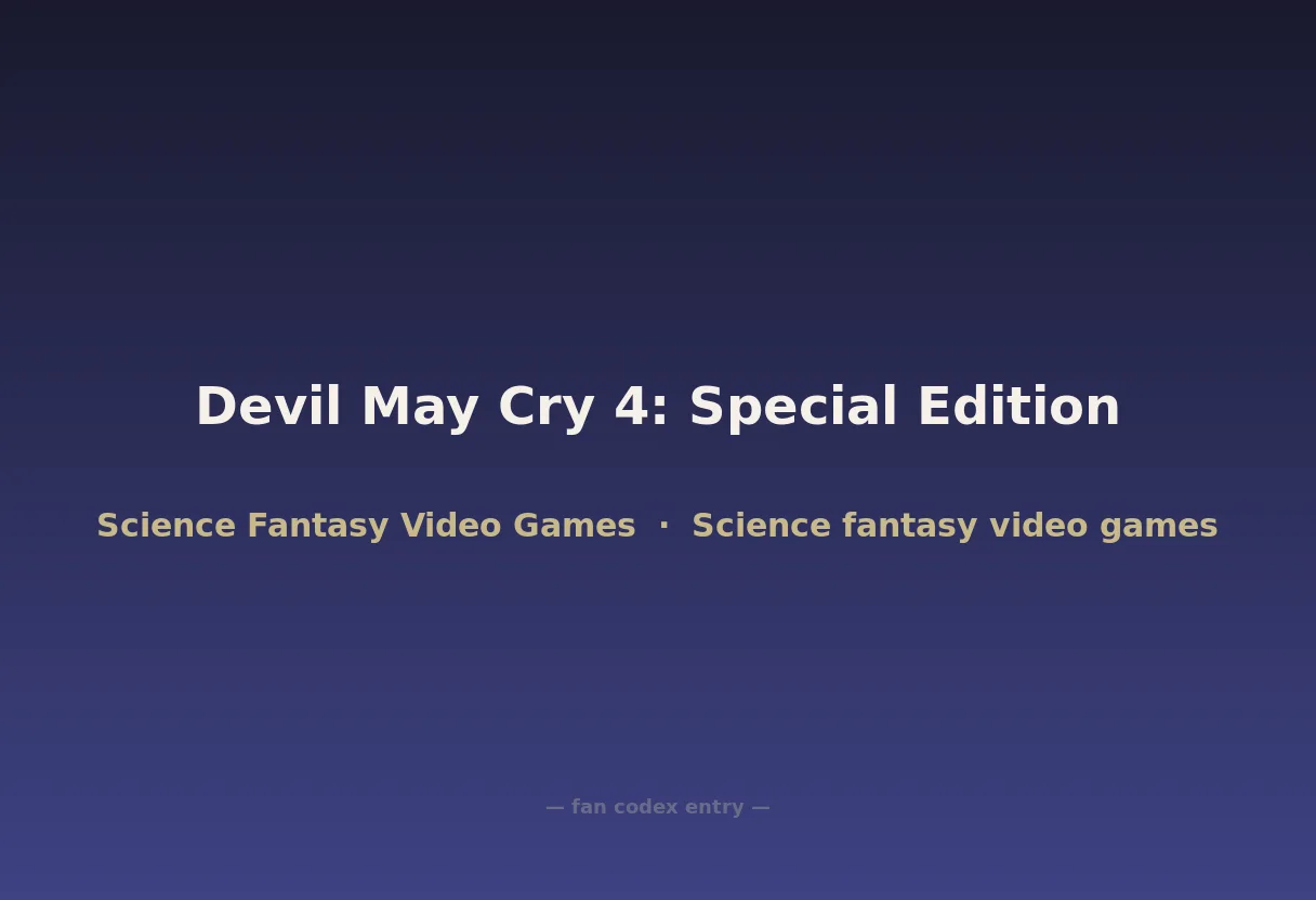 Devil May Cry 4: Special Edition