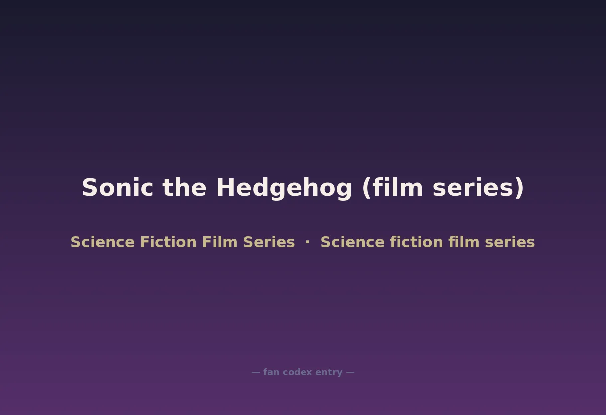 Sonic the Hedgehog (film series)