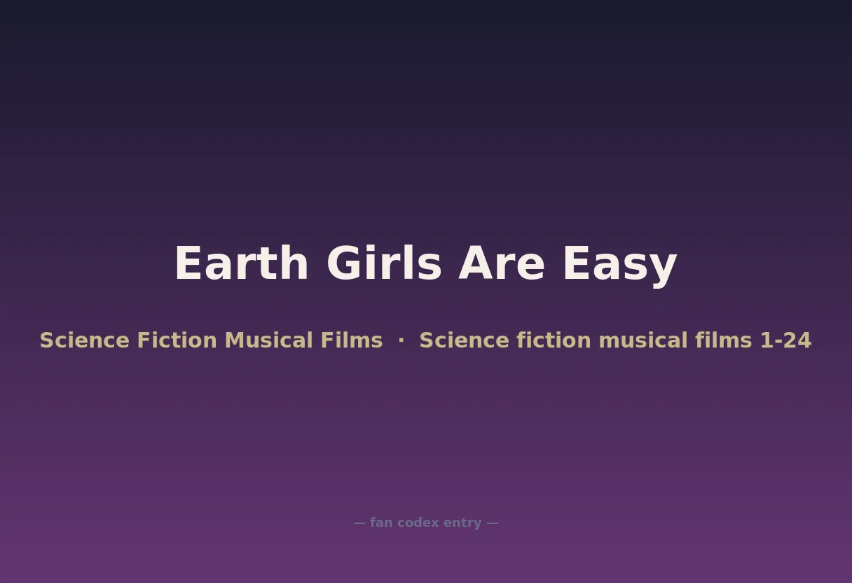 Earth Girls Are Easy