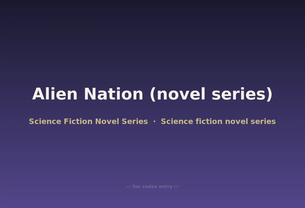 Alien Nation (novel series)