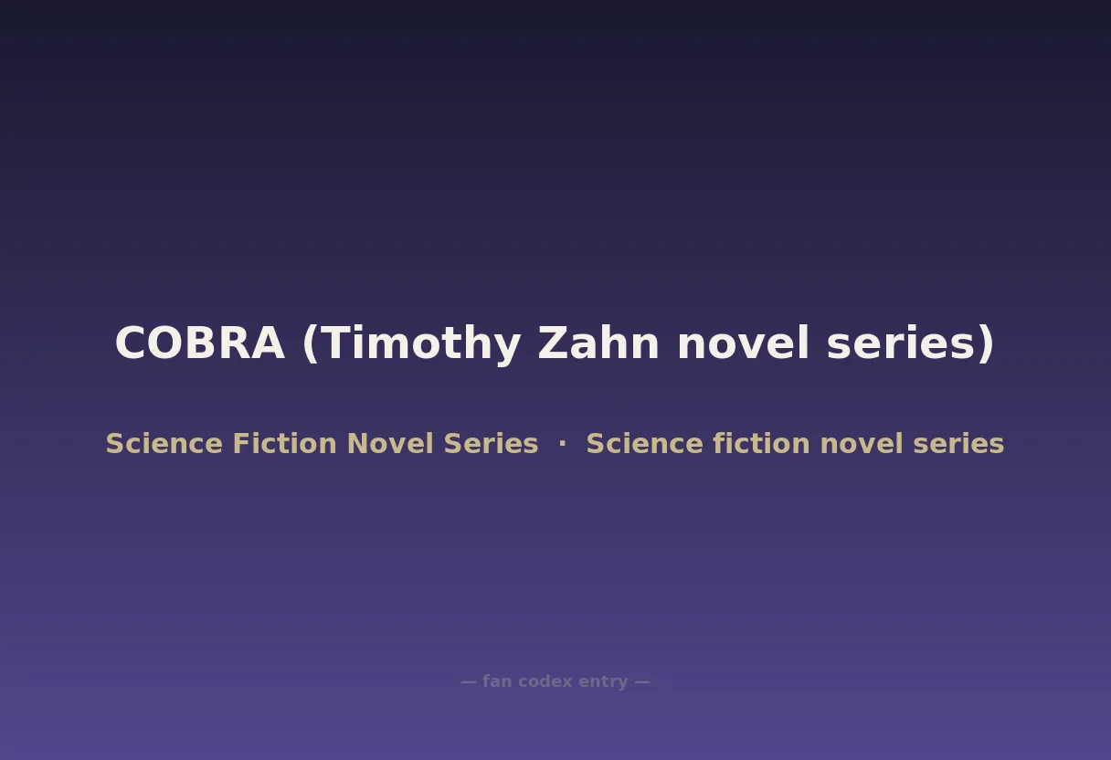 COBRA (Timothy Zahn novel series)