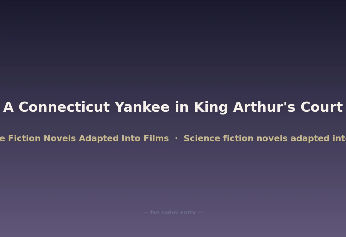 A Connecticut Yankee in King Arthur's Court