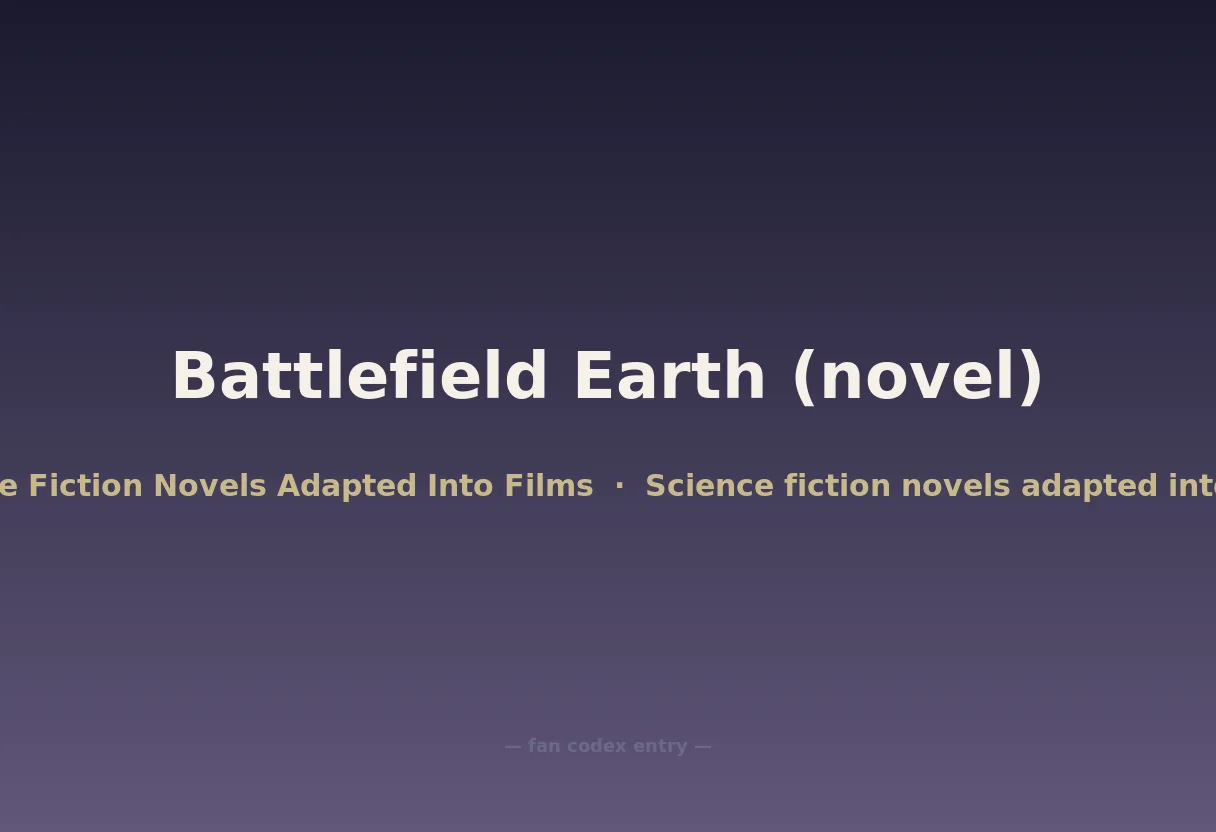 Battlefield Earth (novel)