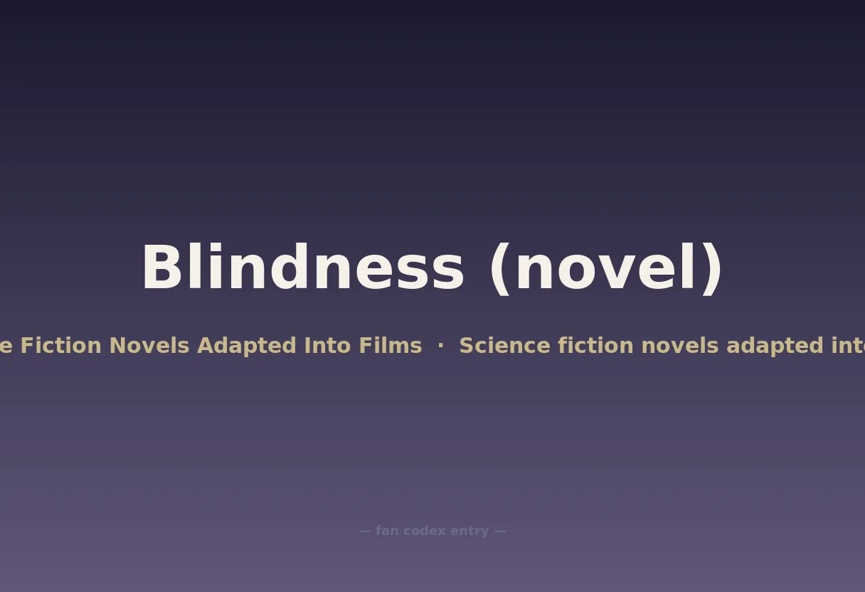Blindness (novel)