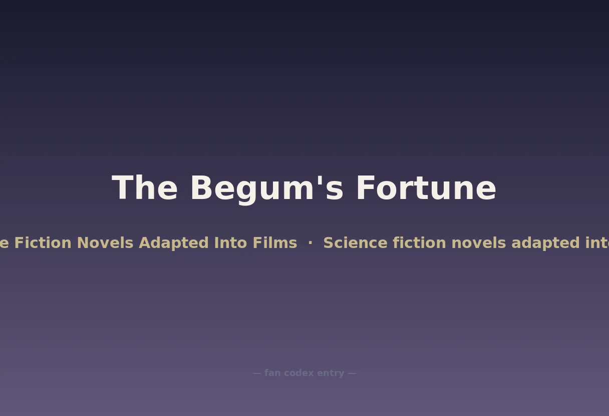 The Begum's Fortune