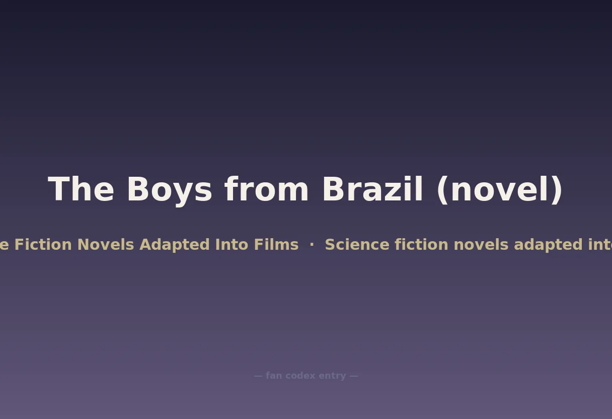 The Boys from Brazil (novel)