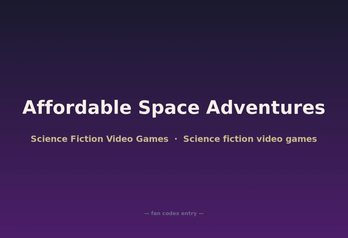 Affordable Space Adventures