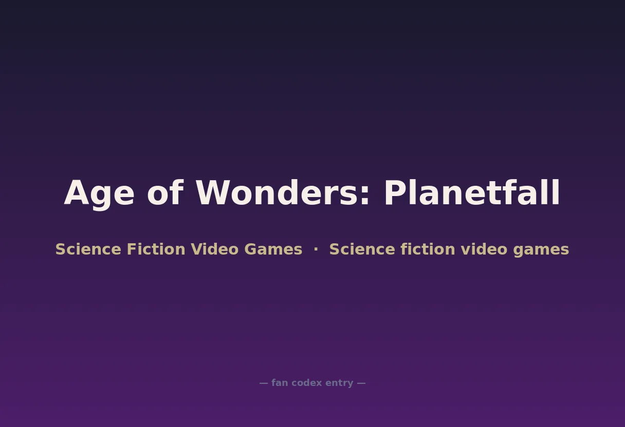 Age of Wonders: Planetfall