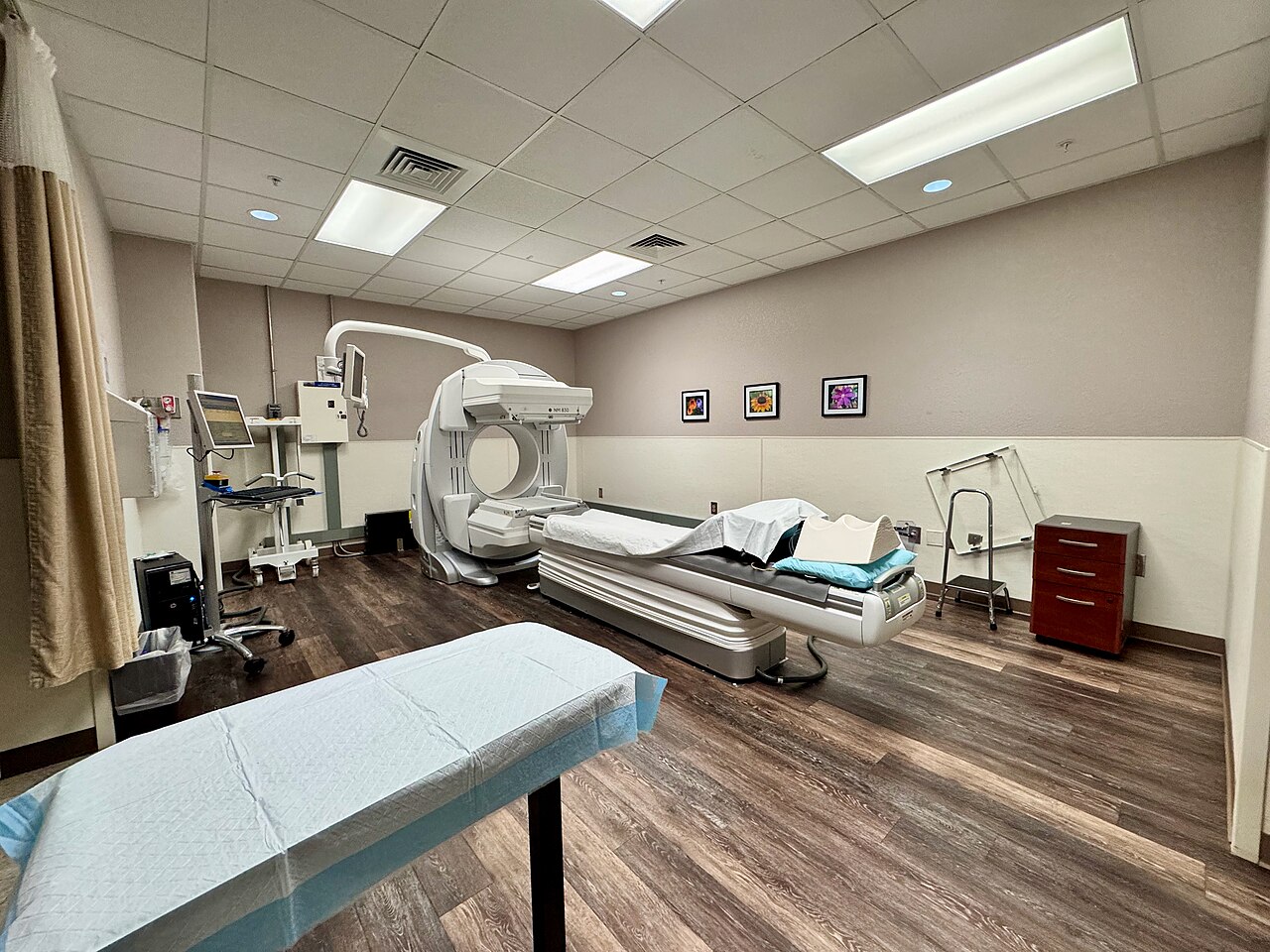 A nuclear medicine machine is used for medical imaging in a hospital in North Carolina